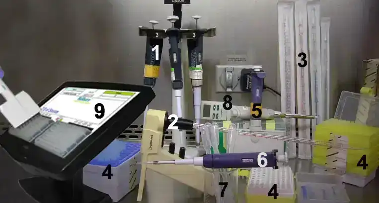 Reinigen von Glasgeräten